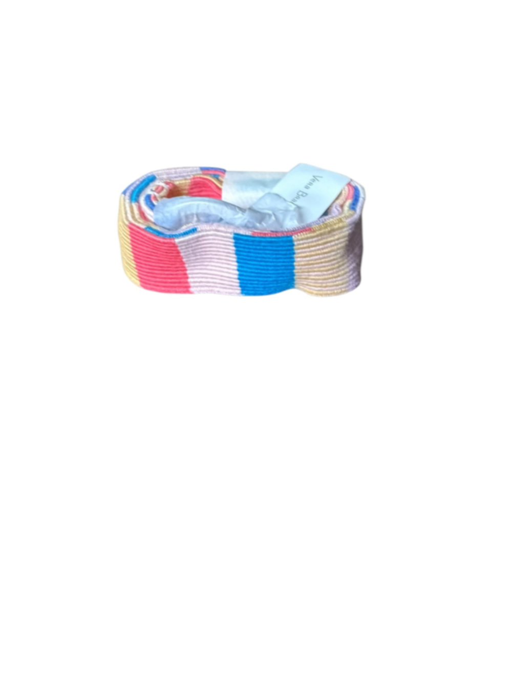 Vera Bradley Women's Wide Lanyard One Size Pink Blue Tropics Plaid